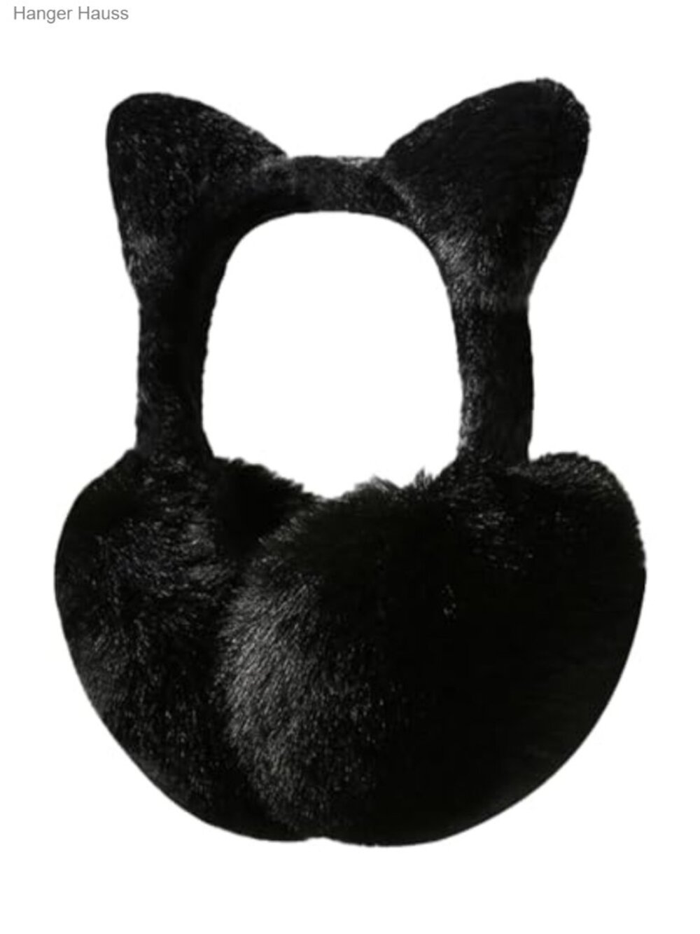 Cat Ear Earmuffs Plush Faux Fur Winter Ear Warmers Foldable Headband